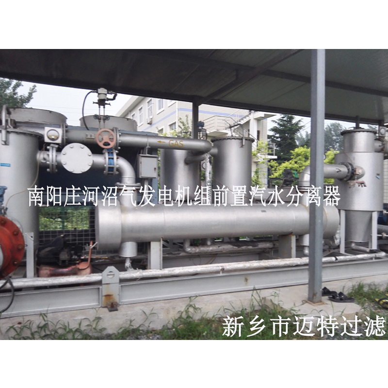河南南阳垃圾沼气发电厂燃烧机前气体处理模块，